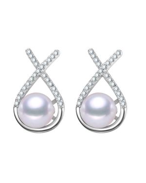 Lilah – Round Pearl Earring