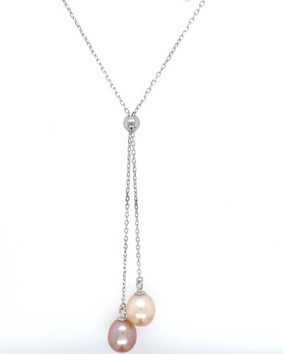 Nadia – Freshwater Pearl Drop Necklace