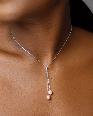 Nadia – Freshwater Pearl Drop Necklace