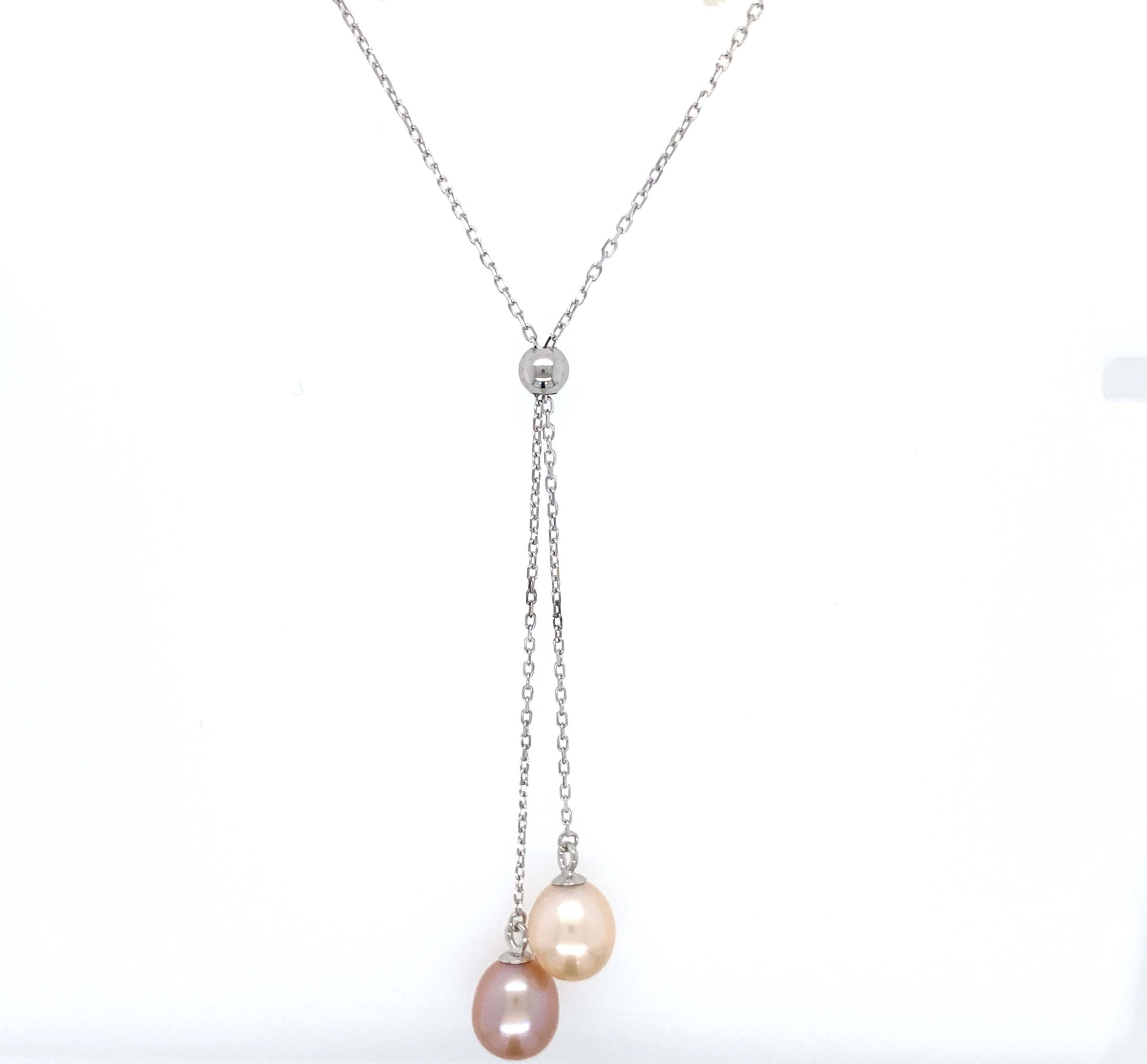 Nadia - Freshwater Pearl Drop Necklace