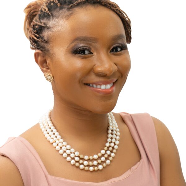 Tami - Elegant 3 Layer Freshwater Pearl Necklace - Image 4