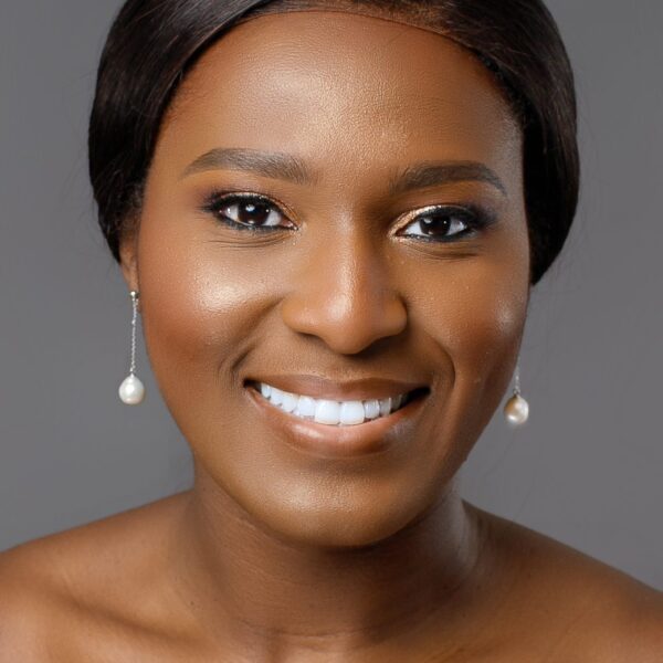 Irene S - Long Silver Baroque Shaped Pearl Earrings - Image 2