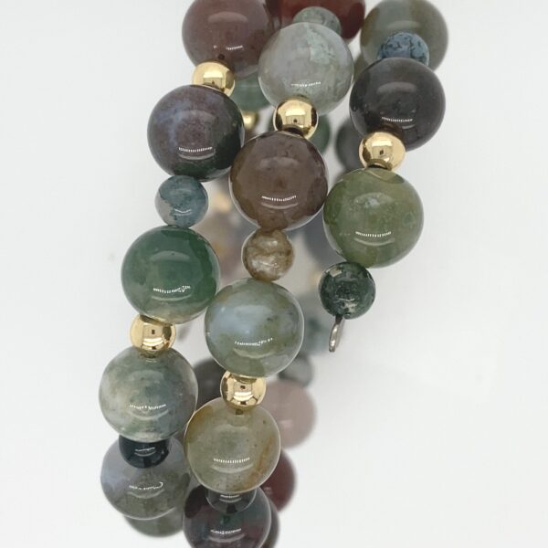 Farrah IA - Multilayered Bracelet in Indian Agate Stones - Image 2